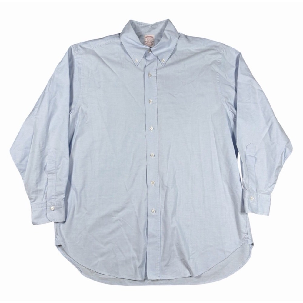 Brooks Brothers Makers Supima Oxford 16.5-32 Original Polo OCBD Shirt USA Made